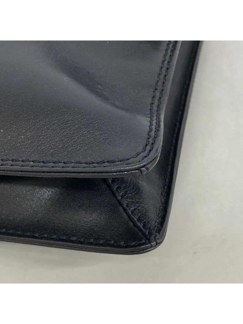 Chanel Shoulder Bag Lambskin Black Gold